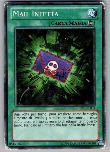 Mail infetta - yu-gi-oh!,