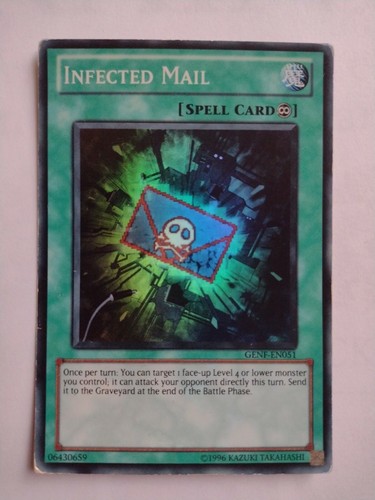 Yugioh card infected - card,